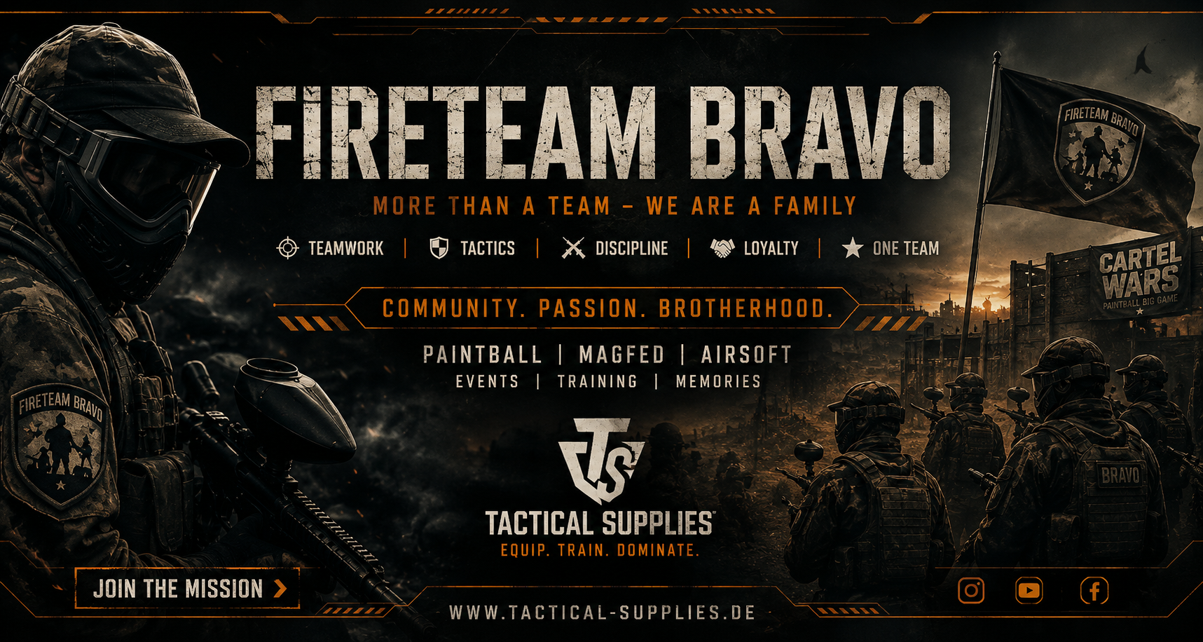 Fireteam Bravo Community Banner von Tactical Supplies