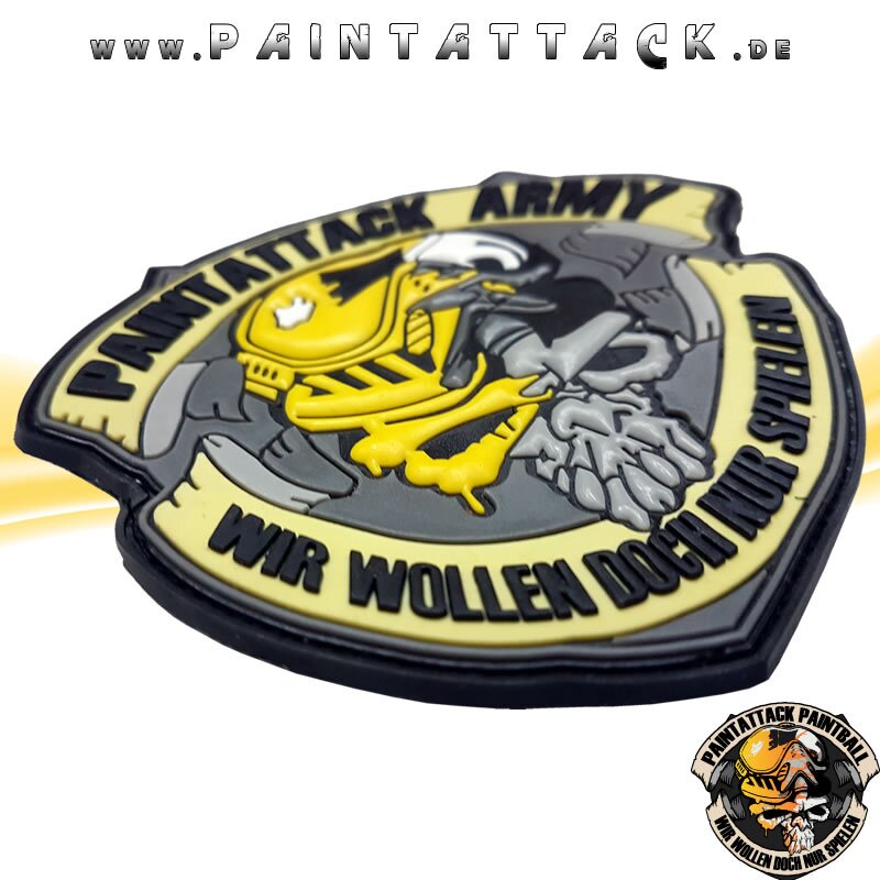 Paintattack Paintball 3D Rubberpatch Rot – Bild 4