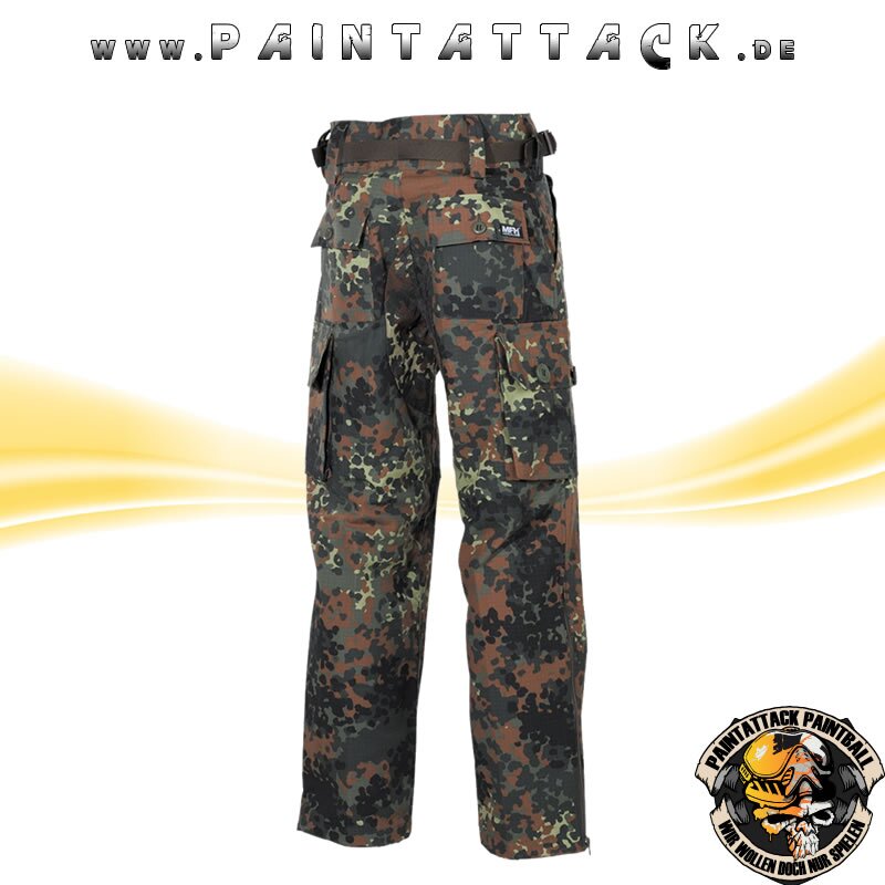 Kommandohose Smock-Attack  Hose für Paintball und Airsoft - Flecktarn L – Bild 2