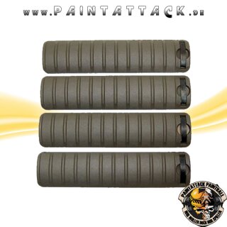 Tippmann 20 mm Waever Rail Cover Long 4er Pack Oliv – Bild 3