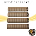 Tippmann 20 mm Waever Rail Cover Long 4er Pack Tan – Bild 3