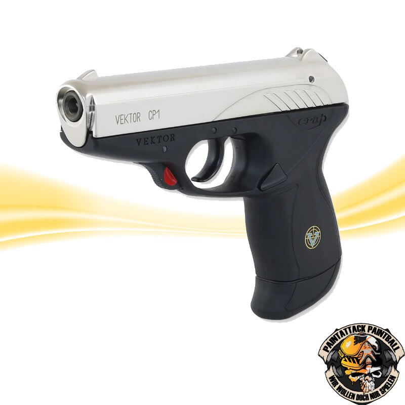 Röhm Vektor CP1 vernickelt 9 mm P A K Schreckschusspistole – Bild 2