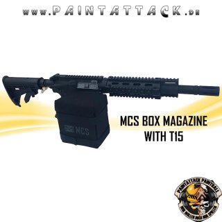 MCS Box Drive Gen2 Magfed Magazin für Tippmann TMC - First Strike T15 Boxmag schwarz – Bild 6