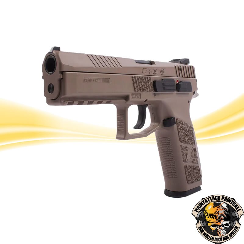CZ P-09 Airsoft Pistole CO2 - GBB 6mm  TAN – Bild 2