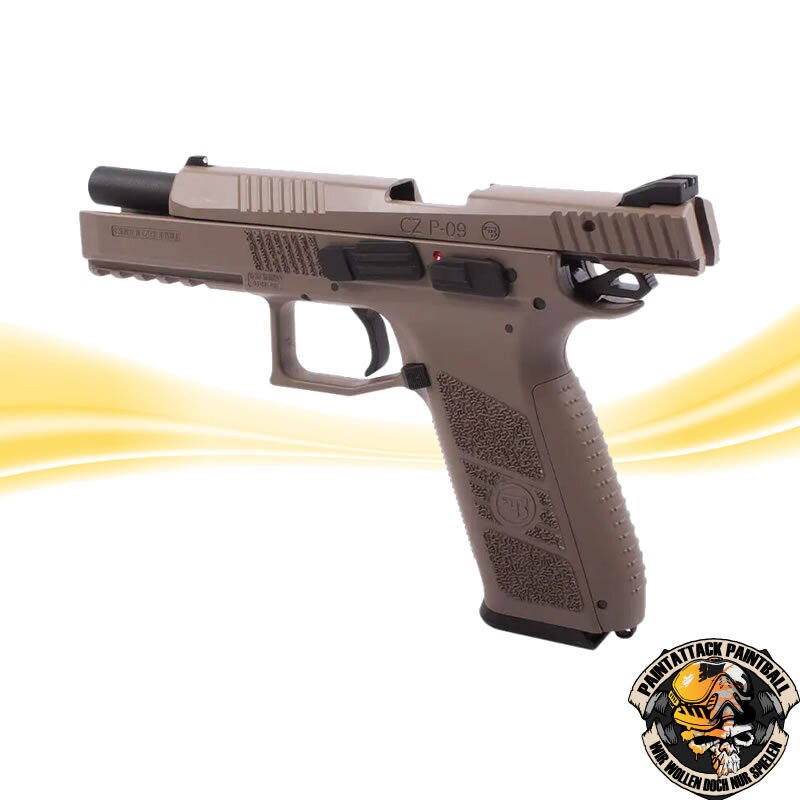 CZ P-09 Airsoft Pistole CO2 - GBB 6mm  TAN – Bild 4
