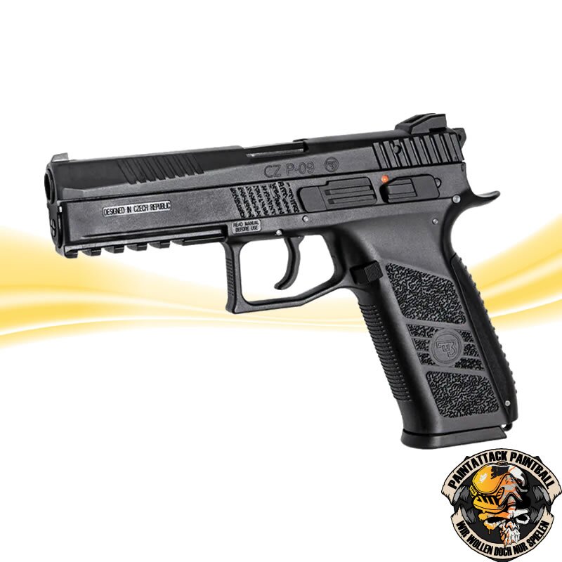 CZ P-09 KJ Works Airsoft Pistole CO2 - GBB 6mm  mit Kofer Schwarz – Bild 2