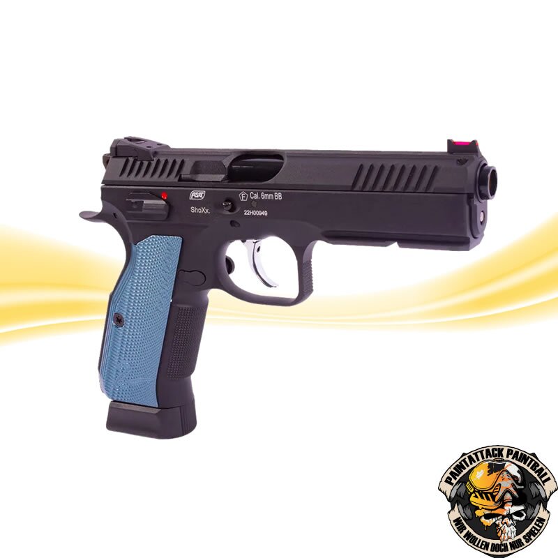 CZ Shadow 2 ACZ Shadow 2 ASG Airsoft Pistole CO2 GBB  Schwarz - Blau – Bild 3