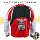 Dye Custom Team Jersey Lisbon Benfica C10 rot weiß Paintball Jersey -  Größe XL – Bild 2