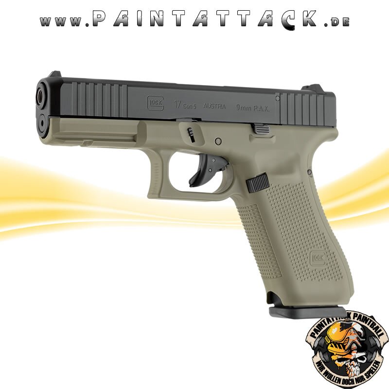 GLOCK 17 Gen5 9mm P.A.K Battlefield Green Gaspistole - Schreckschusspistole – Bild 3