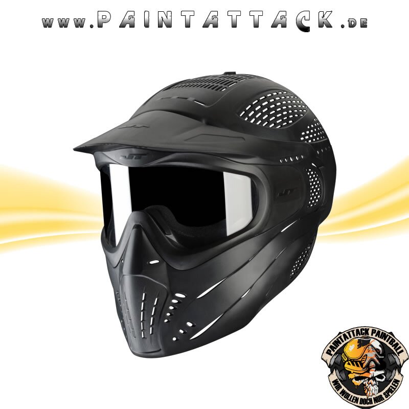 JT Premise Headshield Paintballmaske Single Schwarz – Bild 2