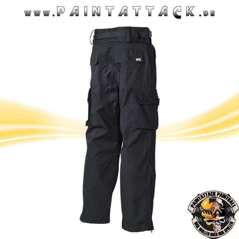 Kommandohose Smock-Attack  Hose für Paintball und Airsoft - Schwarz – Bild 2