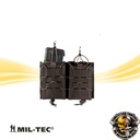 Magazintasche flexibel für zwei Magazine mit Molle Halterung - Open Top Flex Double schwarz – Bild 2