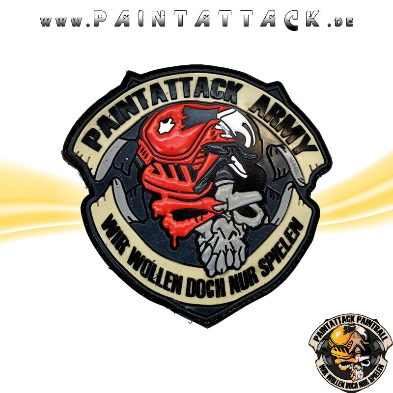 Paintattack Paintball 3D Patch Rubberpatch – Bild 7