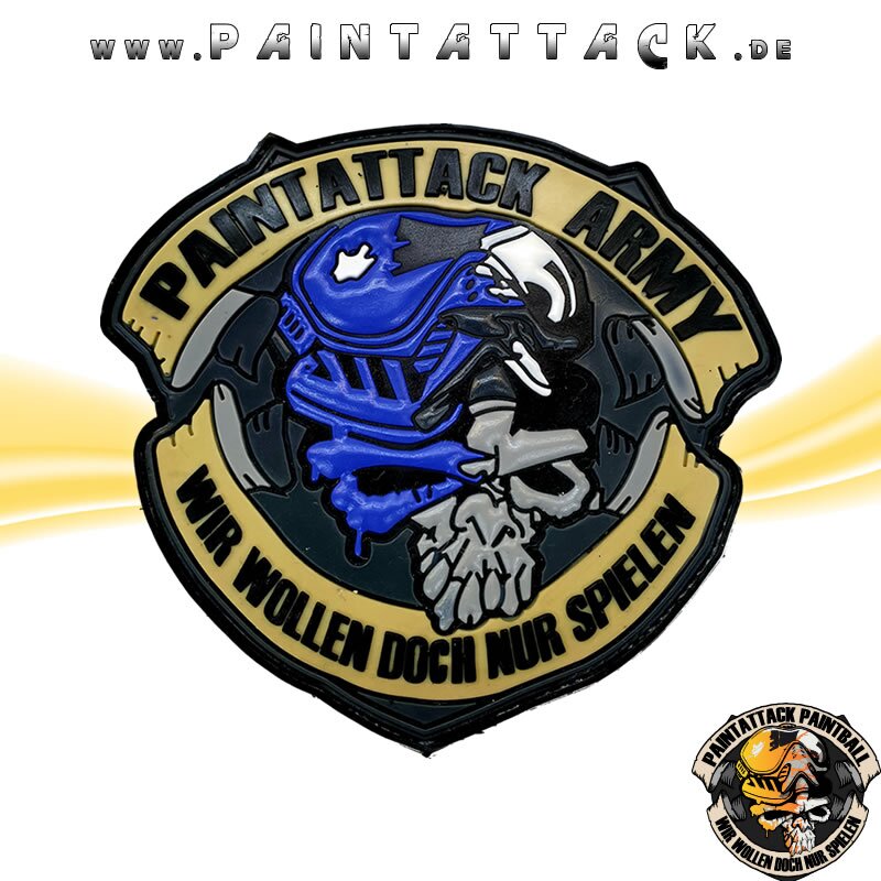 Paintattack Paintball 3D Patch Rubberpatch – Bild 8