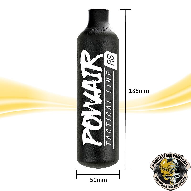 Paintball HP Flasche tactical Line 0,23L 300bar ohne Regulator PA – Bild 2