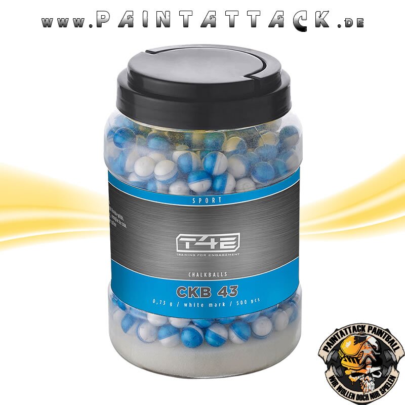 Powderballs Kaliber 43 T4E CB 43 Umarex RAM 250 Stück weiß – Bild 2
