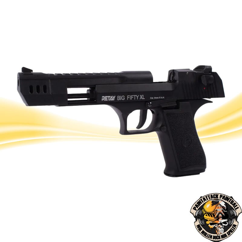 Retay Schreckschusspistole 9 mm P.A.K  Big Fifty XL brüniert – Bild 3