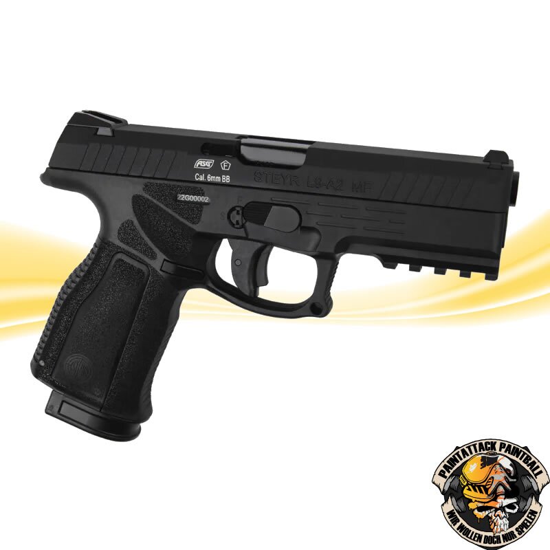 Steyr L9-A2 Airsoft Pistole  – CO2 Blow-Back 6 mm BB schwarz von ASG – Bild 2