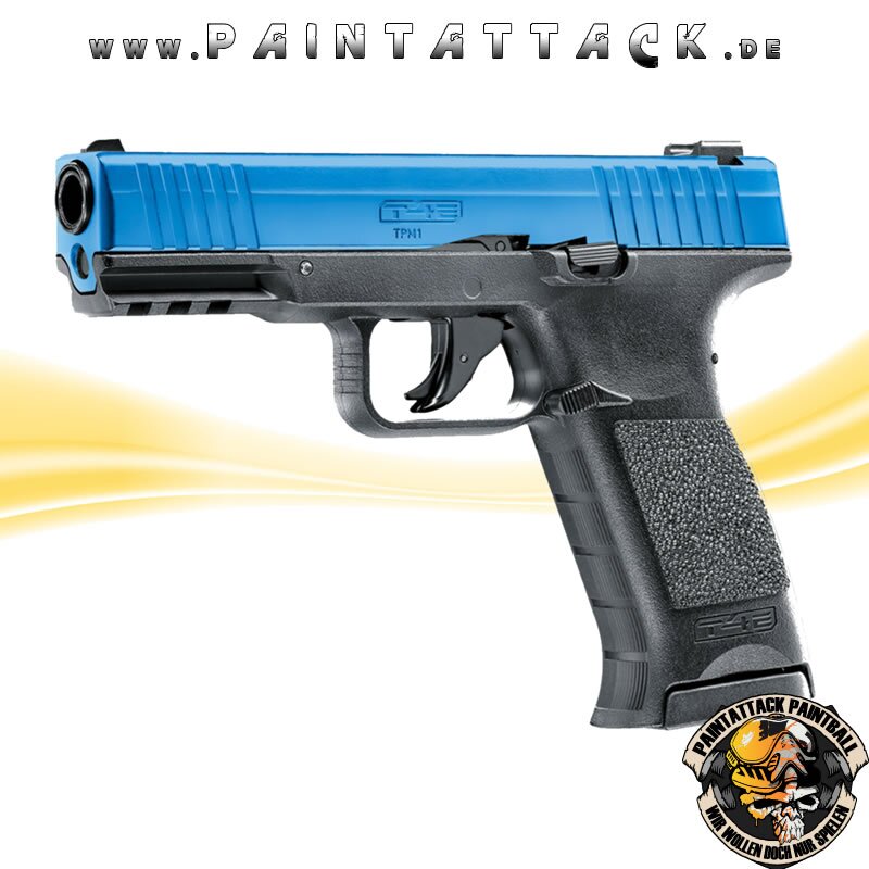 T4E TPM1 Umarex Magfed Paintballpistole .43 Cal schwarz - blau – Bild 3