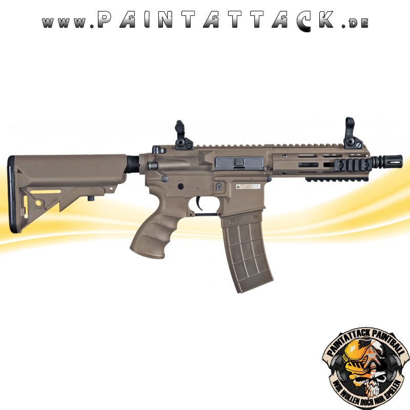 Tippmann Recon AEG Shorty 6 Zoll mit M-Lok Shroud 6mm BB Airsoft Gewehr TAN – Bild 2