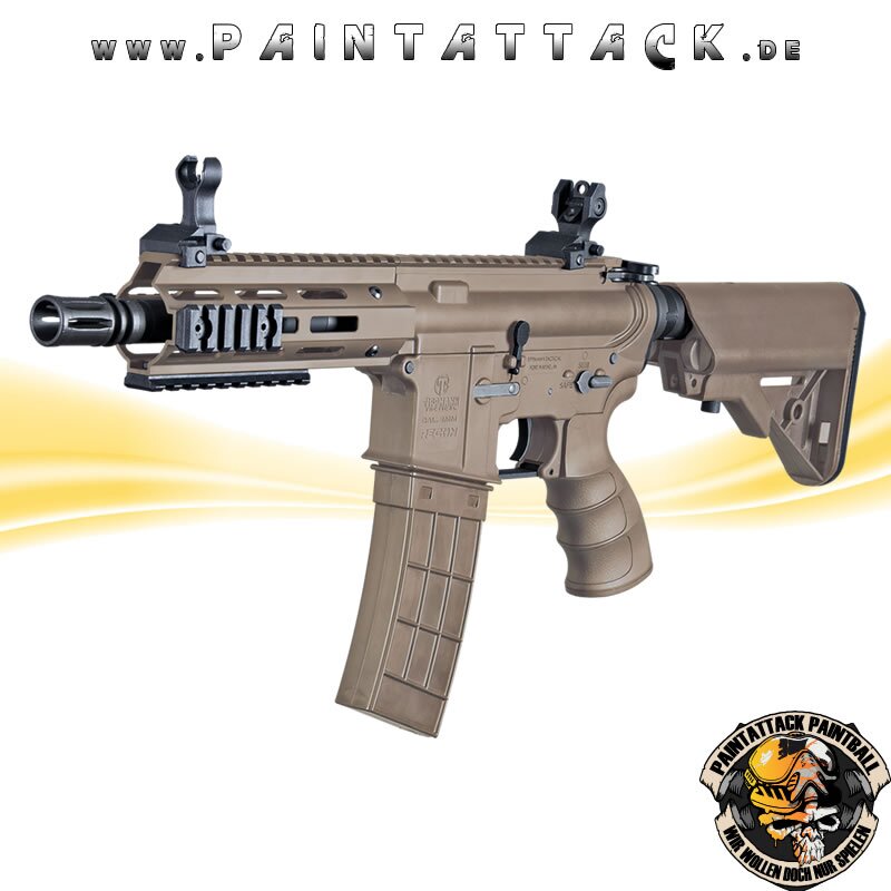 Tippmann Recon AEG Shorty 6 Zoll mit M-Lok Shroud 6mm BB Airsoft Gewehr TAN – Bild 5