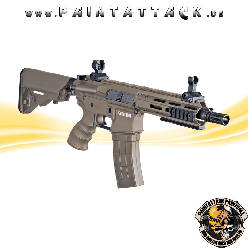 Tippmann Recon AEG Shorty 6 Zoll mit M-Lok Shroud 6mm BB Airsoft Gewehr TAN – Bild 6
