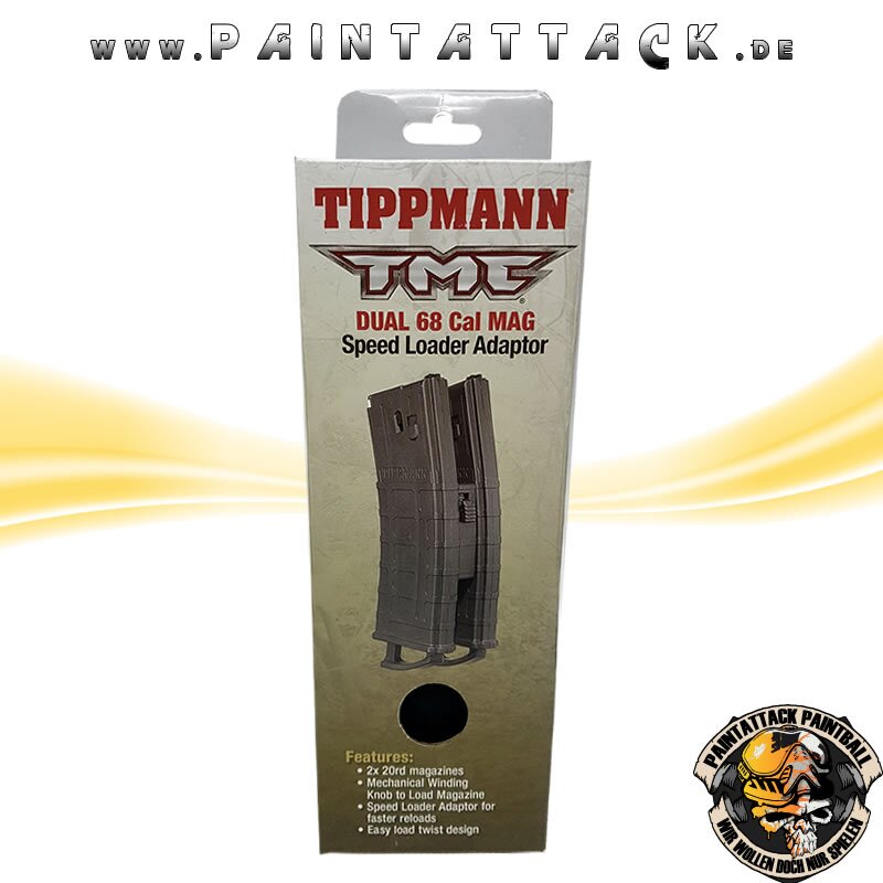 Tippmann TMC Magazin mit Magazinverbinder Mag-Fed Mags Doppelpack schwarz – Bild 4