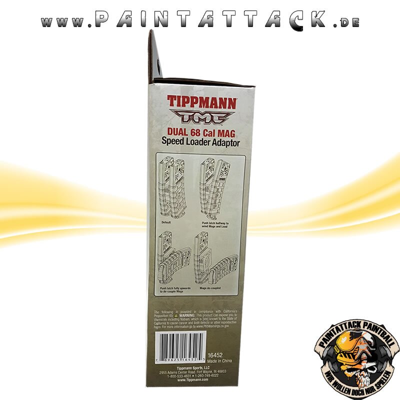 Tippmann TMC Magazin mit Magazinverbinder Mag-Fed Mags Doppelpack schwarz – Bild 5