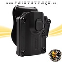 Universalholster für über 60 Pistolen CYTAC Mega-Fit schwarz Holster für Linkshänder – Bild 2