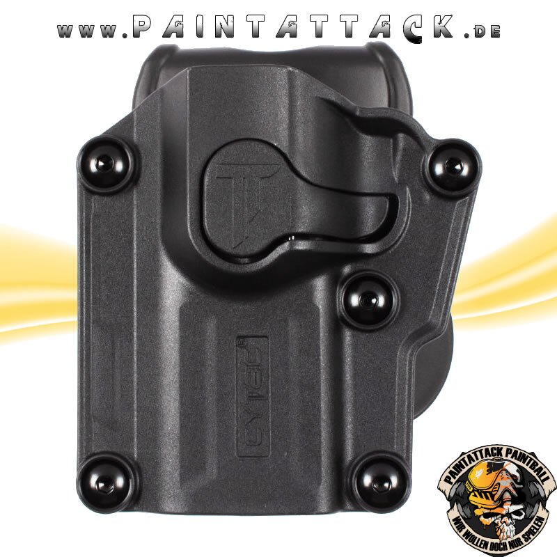Universalholster für über 60 Pistolen CYTAC Mega-Fit schwarz Holster für Linkshänder – Bild 3