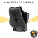 Universalholster für über 60 Pistolen CYTAC Mega-Fit schwarz Holster für Rechtshänder – Bild 2