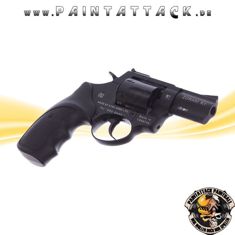 Zoraki R1 2,5 Zoll Schreckschussrevolver schwarz – Bild 3