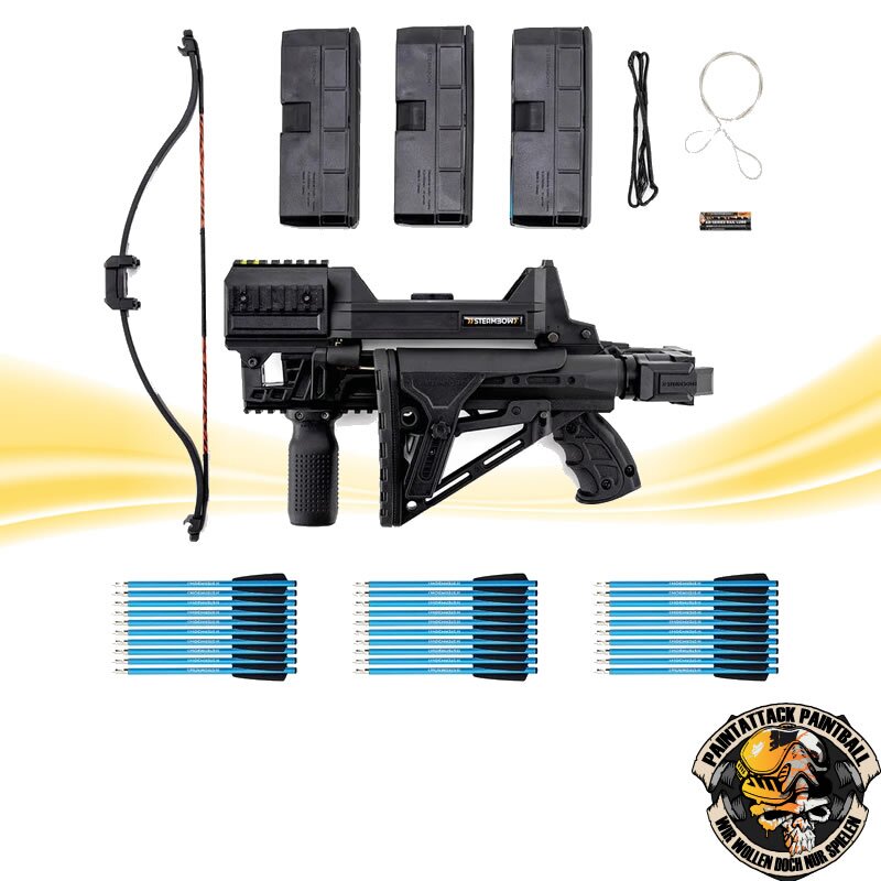 Repetierarmbrust Komplett-Set AR-Series - M10 Tactial Steambow Armbrust inkl. Koffer