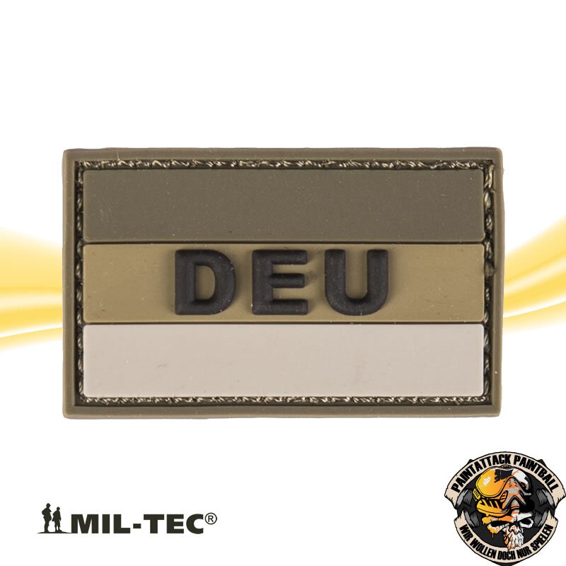 BW Patch 3D Deutschland oliv M.Klett LG Airsoft- und Paintball-Patch PVC