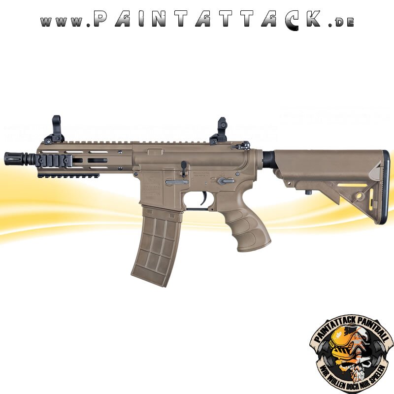 Tippmann Recon AEG Shorty 6 Zoll mit M-Lok Shroud 6mm BB Airsoft Gewehr TAN