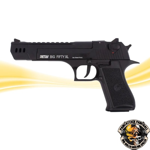 [6756] Retay Schreckschusspistole 9 mm P.A.K  Big Fifty XL brüniert