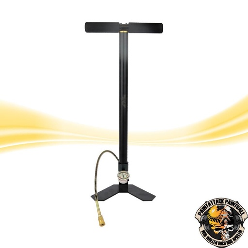 [6656] Pressluft Handpumpe mit Schlauch und Manometer bis 300 bar HP Pumpe