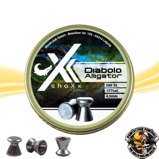 [6594] Diabolo Kaliber 4,5 mm – Flachkopf 500er Dose XX