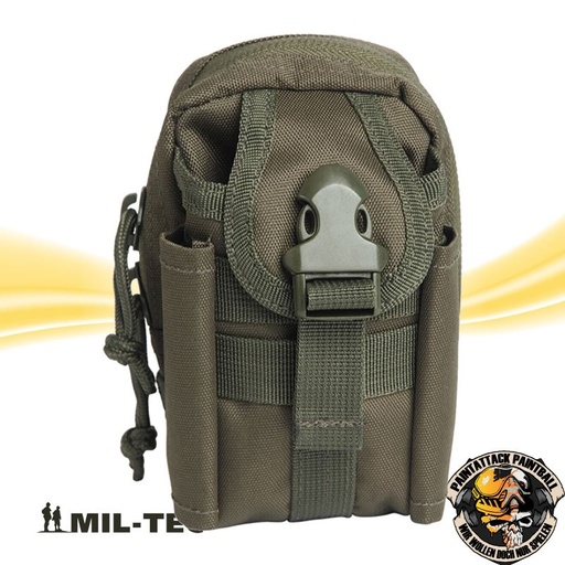 [6573] Koppeltasche - Taktische Molle Commando Funkgerättasche oliv - Pouch für Airsoft & Paintball