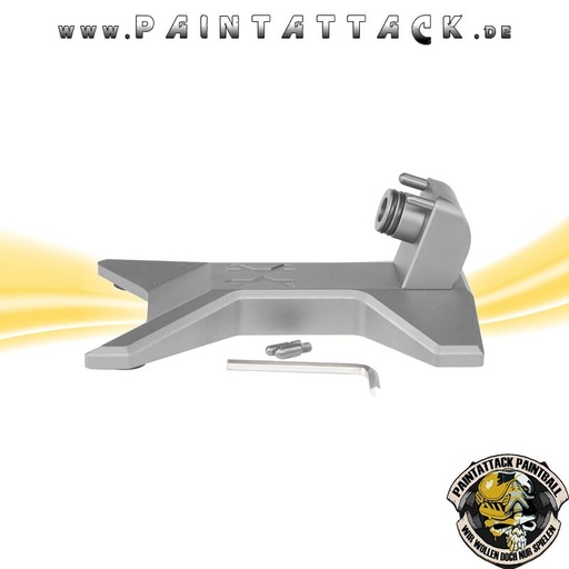 [6519] HK Arm Markiererständer - ASA Ständer für Paintball Markierer - silber