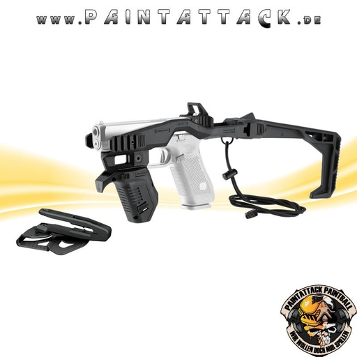 [6467] Glock Bodykit Recover 20/21 Stabilizer Komplettkit inkl. Holster für 10 mm / .45 ACP, schwarz, Kompatibilität C