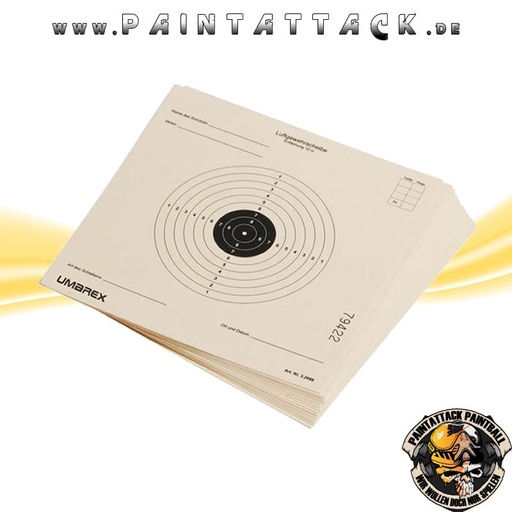 [6416-10-001] Zielscheiben 14 x 14 cm für Luftgewehr und Airsoft 10