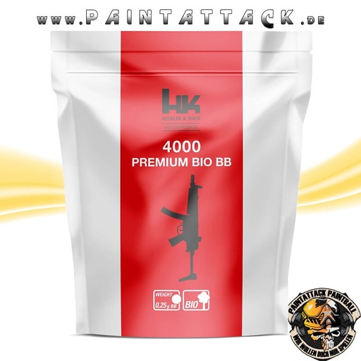 [6406] Heckler & Koch Premium Bio BBs 6mm 0,25g 4000 Kugeln