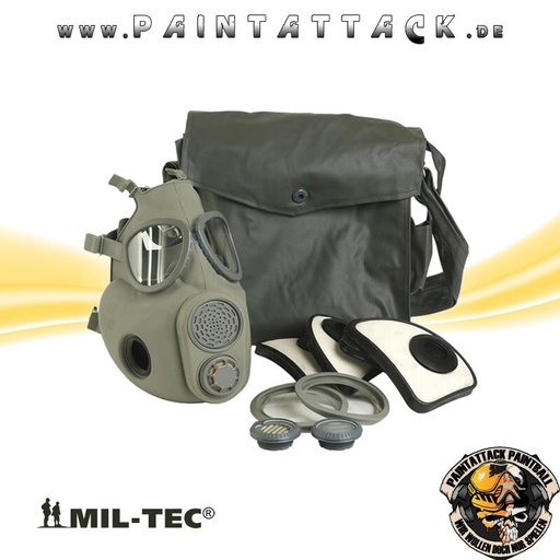 [6340] Gasmaske ABC Schutzmaske mit Tasche und Filter