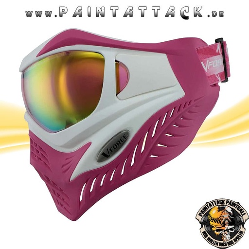 [6174] VForce Grill SE Pink Warrior thermal Paintball Maske