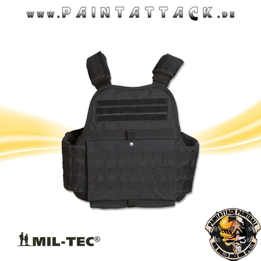 [6126] Plate Carrier Weste schwarz Molle