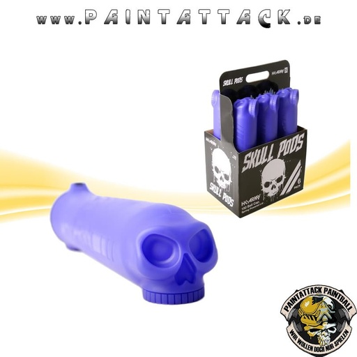 [6072] Paintball Pot High Capacity HK Army Skull lila
