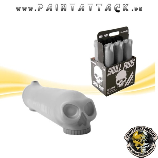 [6065] Paintball Pot High Capacity HK Army Skull Light Smoke