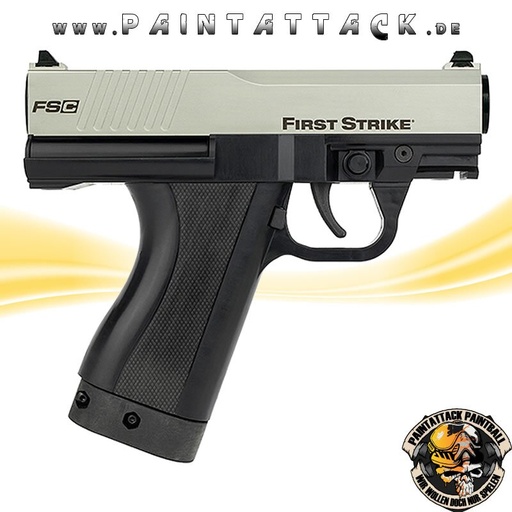 [6038] First Strike FSC Compact Magfed Paintball Pistole Limited Edition - Silver Black