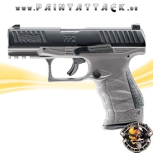 [5894] Walther PPQ M2 T4E Tungsten Gray Mag Fed Paintball Pistole - RAM Waffe